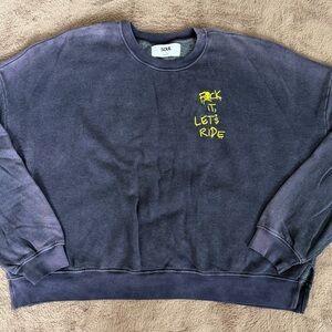 SoulCycle Navy Blue Crew Neck Sweater